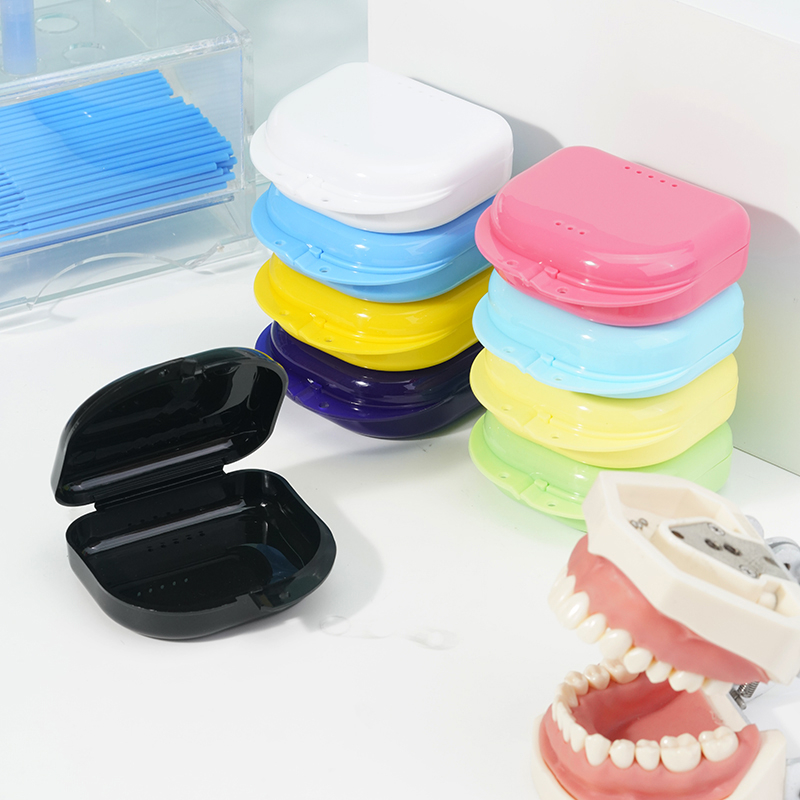10x Dental Orthodontic Retainer Denture Storage Case Box Mouthguard