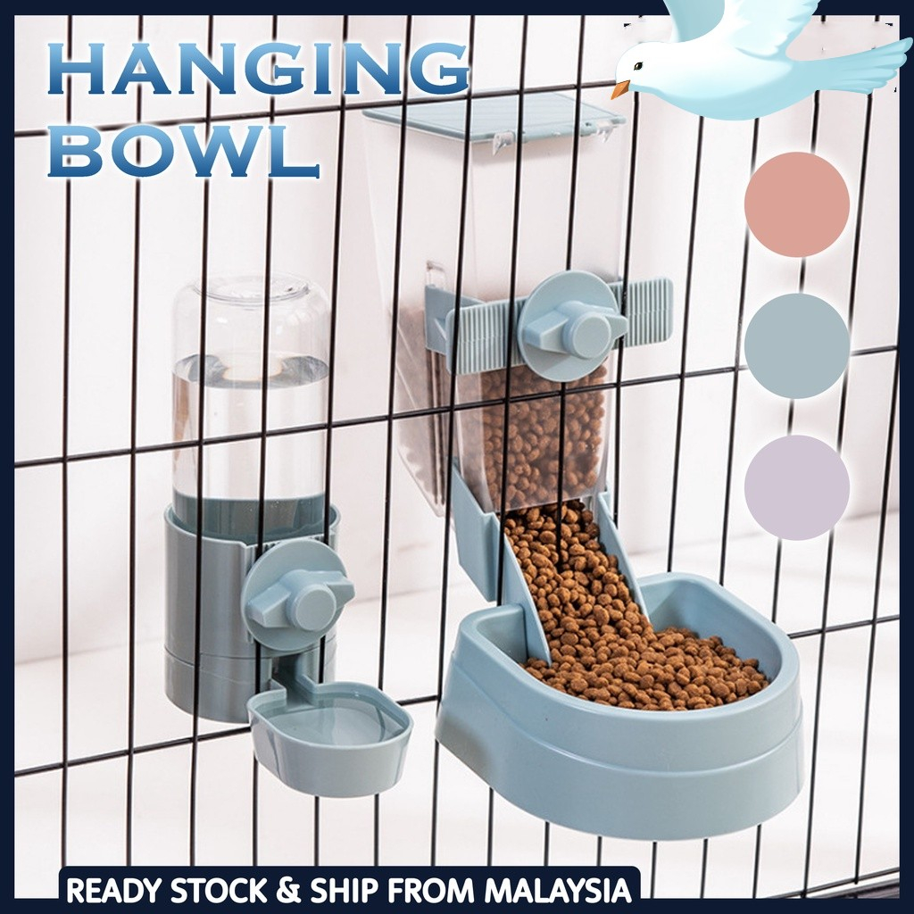 Pet Food Bowl Can Hang Stationary Dog for Cat Cage Feeder Bowls Dogs