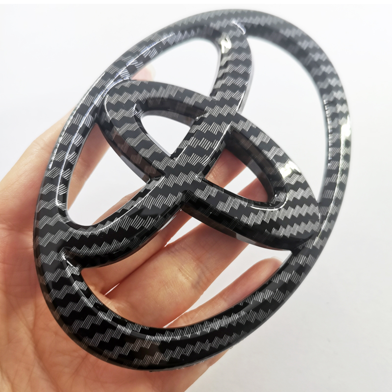 1 x ABS Carbon Fiber TOYOTA Logo Car Auto Front Rear Trunk Emblem