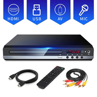 DVD Players for TV with HDMI, DVD Players That Play All Regions, Simple DVD  Player for Elderly, CD Player for Home Stereo System, Included HDMI and