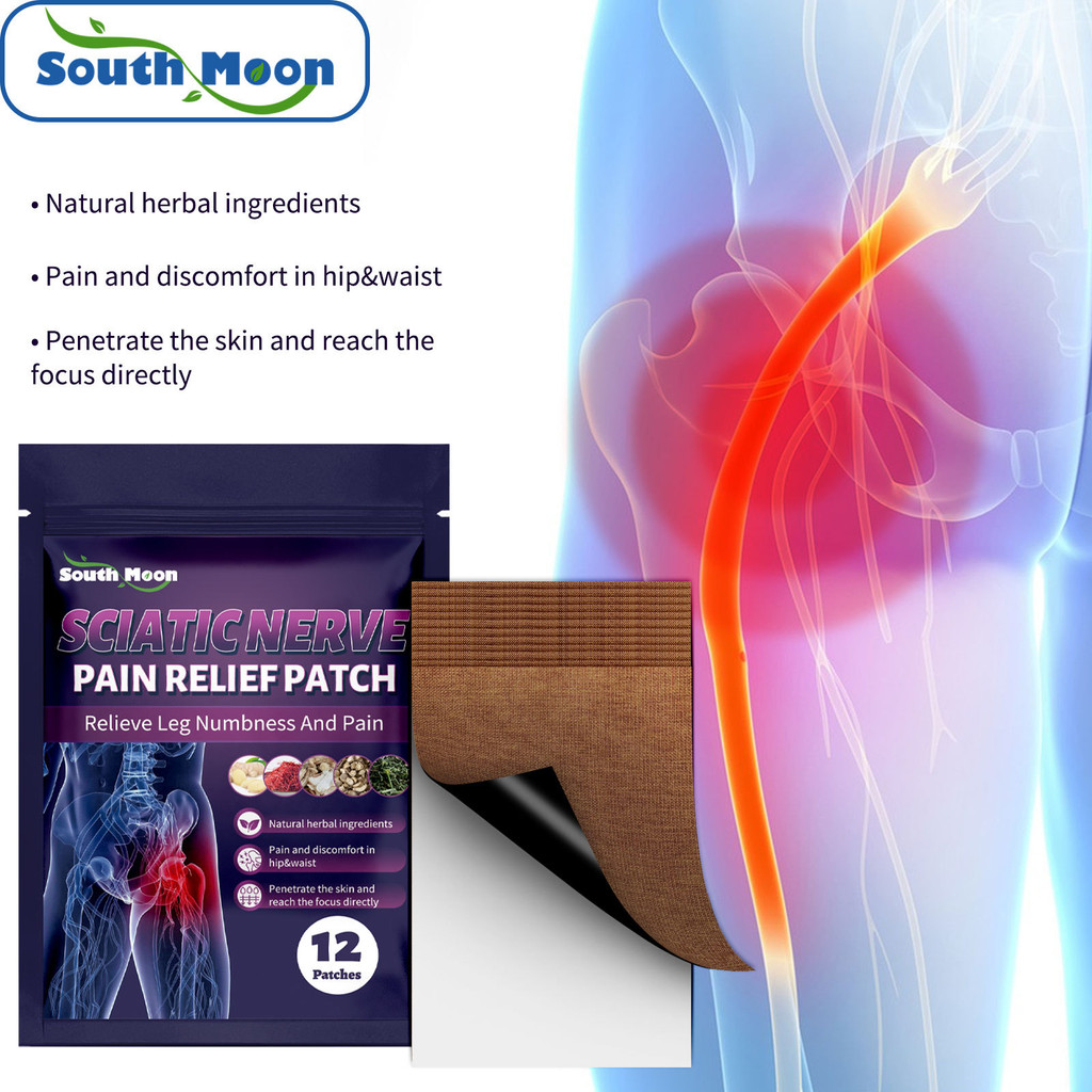 South Moon Natural Sciatic Nerve Pain Relief Patch 12pcs/pack Relieve