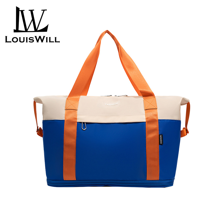 LouisWill Travel Bag Expandable Luggage Handbag Waterproof Duffle Bag Weekender Bags Dry and Wet