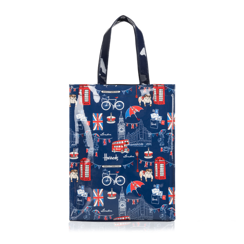 New Style Harrods PVC Tote Bag Pattern British Famous Product