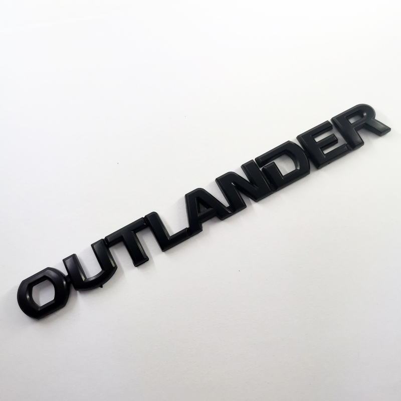 thumbnail image 2 of Car Emblem Decals For Mitsubishi Outlander – Rear Trunk Badge Logo Sticker, Silver Chrome Replacement Decoration 2 of 12
