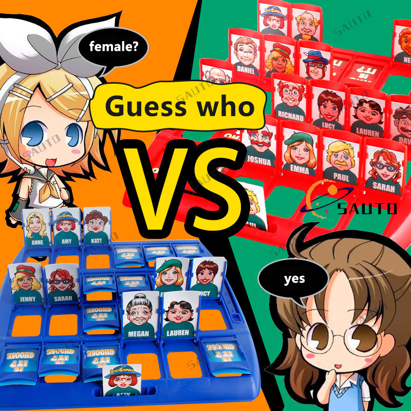 Guess Who Is It ? Classic BoardGame Funny Family Guessing Games Kids