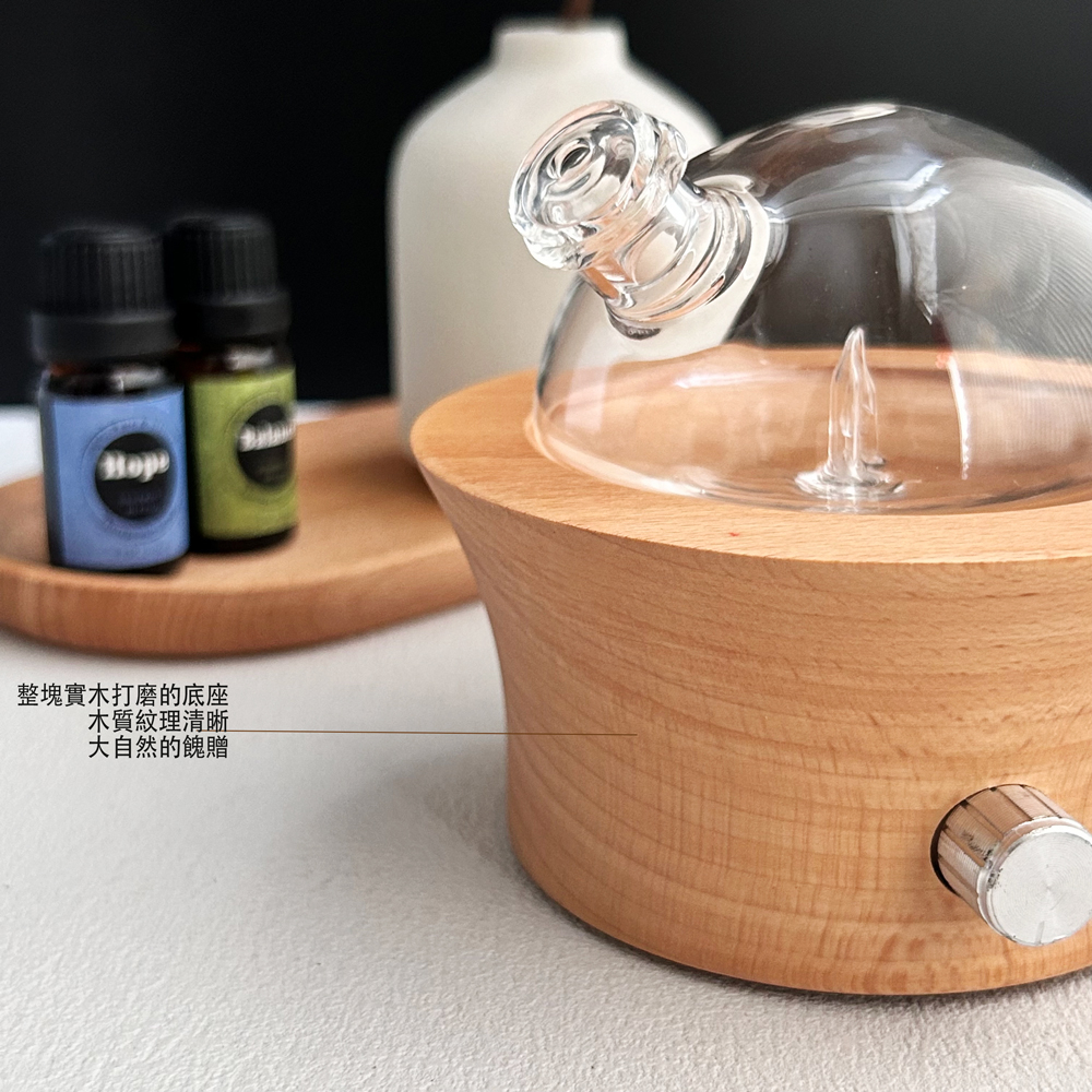 The Old Natural Car Freshener with Essential Oils Fragrance in Glass bottle  with Wooden Diffuser Lid | Car Perfume 10ml