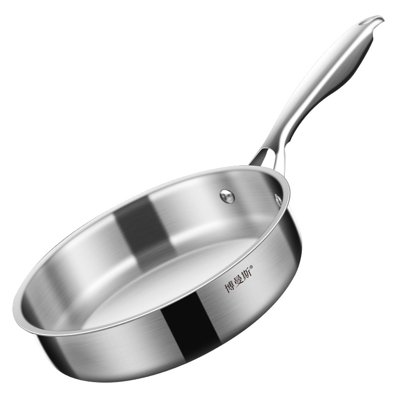 Whole body TriPly Stainless Steel Frying Pan, Oven safe induction