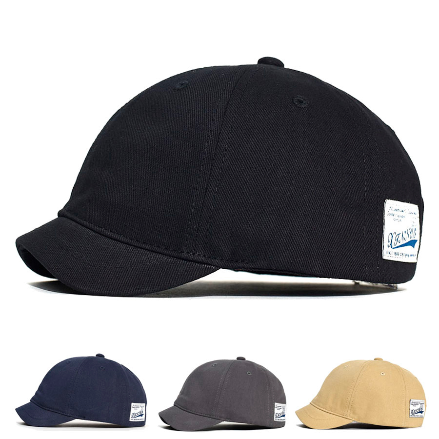 Short Brim Cotton Baseball Cap Men Women Casual Vintage Dad Hat Adjustable Trucker Style Low Profile Caps Nylon Fastener Tape Shopee Malaysia