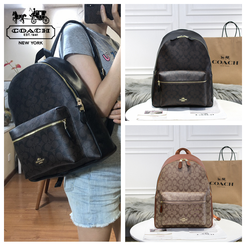 Coach backpack large online size