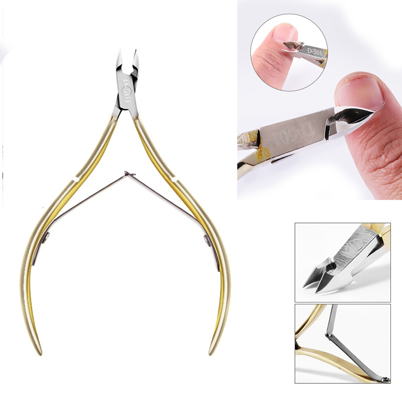Stainless Steel Cuticle Nipper Dead Skin Cutter Nail Art Clipper ...