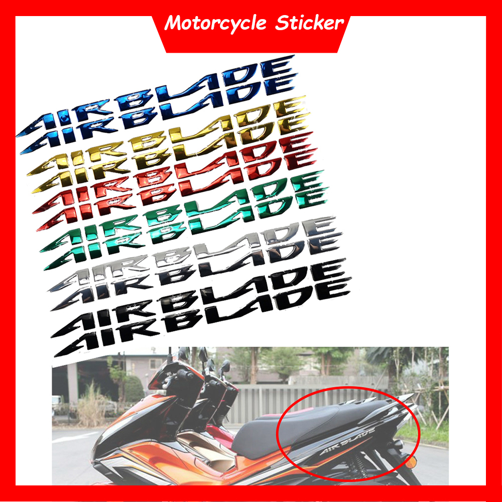 Motorcycle 3D Emblem Badge Decal Tank Wheel Air Blade Sticker For Honda ...