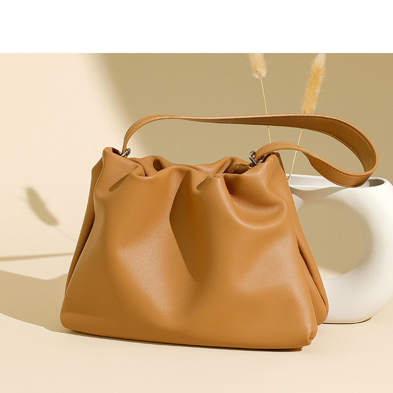 Korea Sling Bag Women Leather PU Shoulder Bag Simple Crossbody Bag