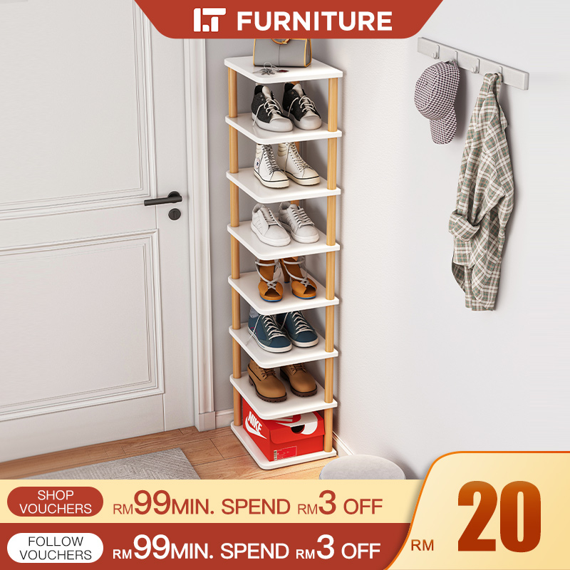 Rak Kasut Multi-layer Shoe Rack Rak Kasut Kayu Shoe Storage Rack ...