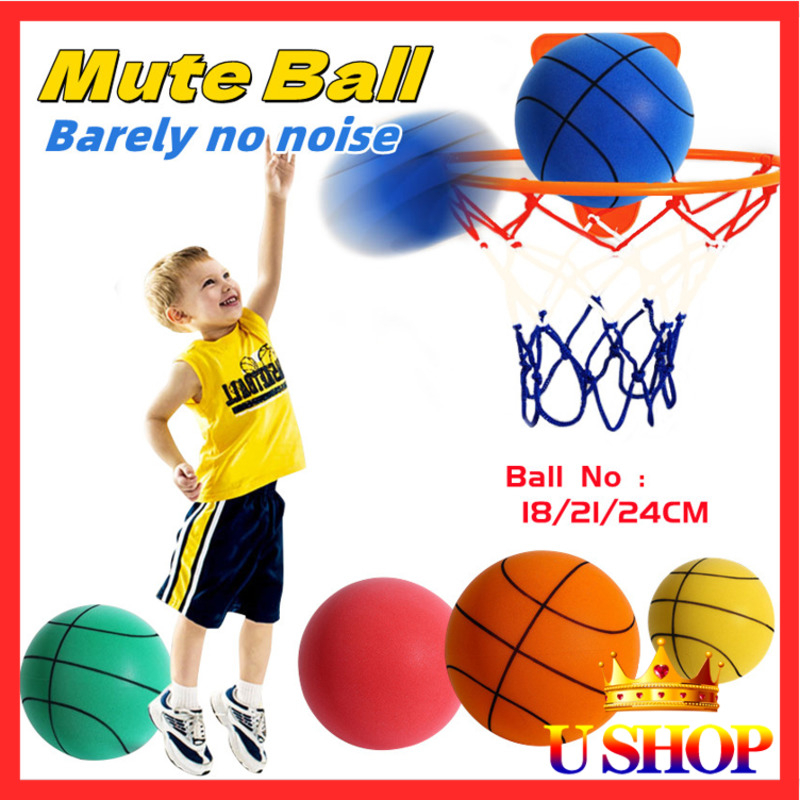 🔥Ship 24H🔥Silent Basketball Bola Kecil Orange Keras For Kids Basket ...