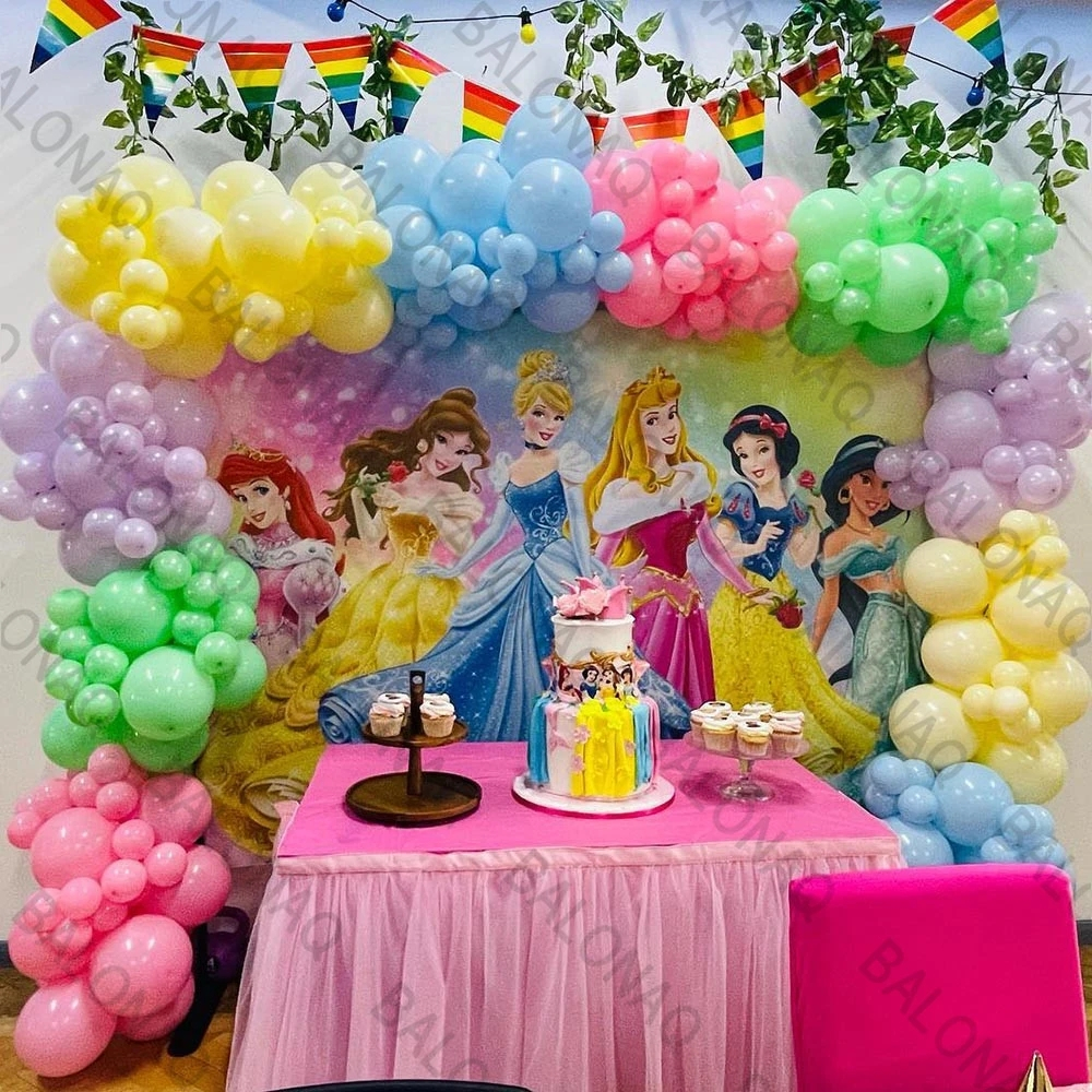 Princess Balloons Arch Garland Party Decoration for Disney Princess ...