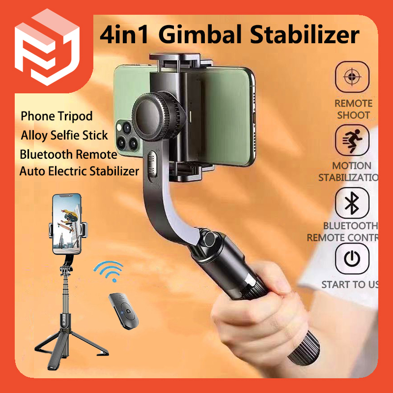4in1 L08 Gimbal Stabilizer for phone antishake selfie stick tripod