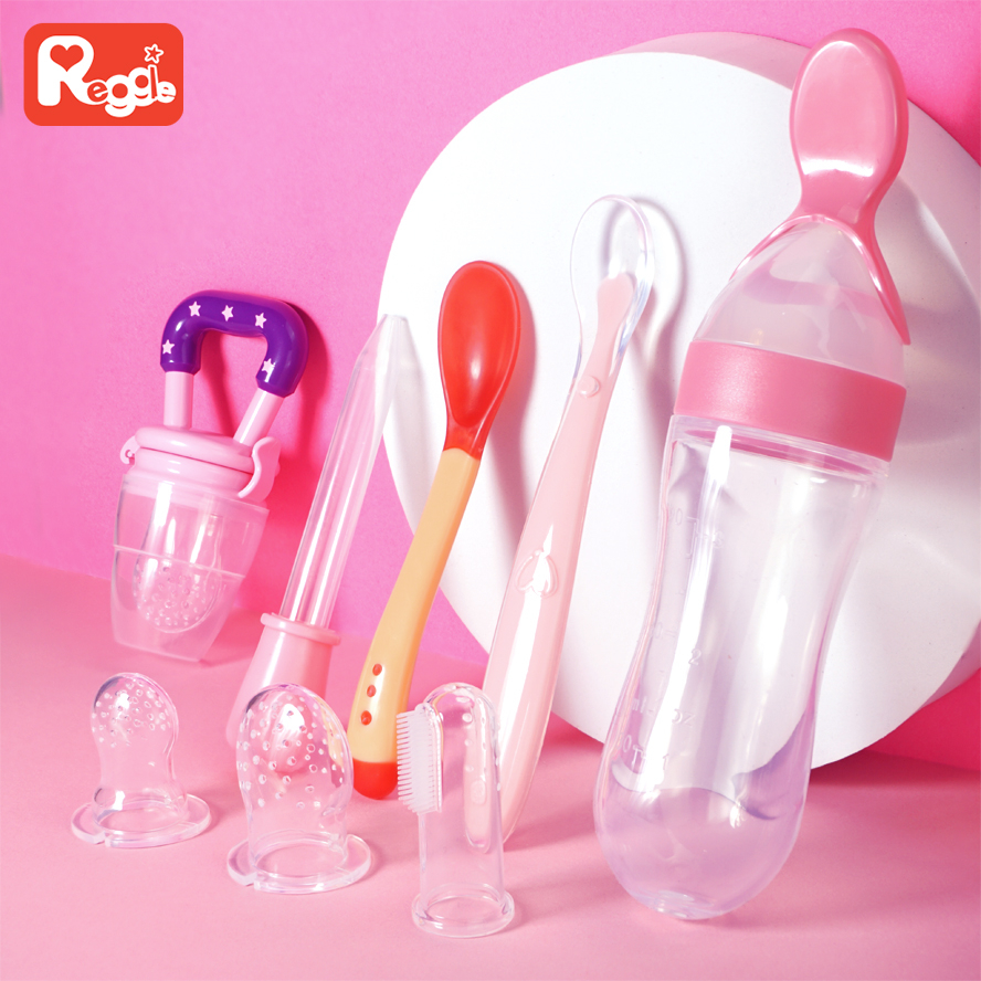 Babyhug Cereal Feeder With Spoon Pink - 150 ml