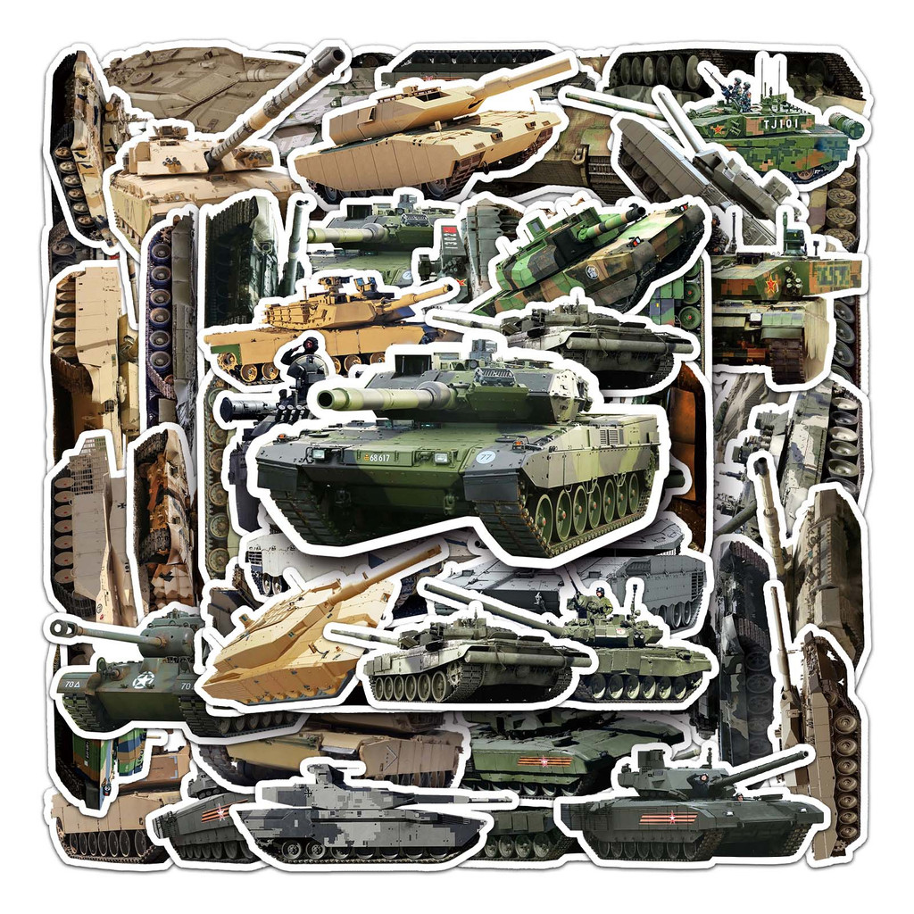 50 Piece Funny Tank Stickers Waterproof DIY For Phones Laptop Car ...