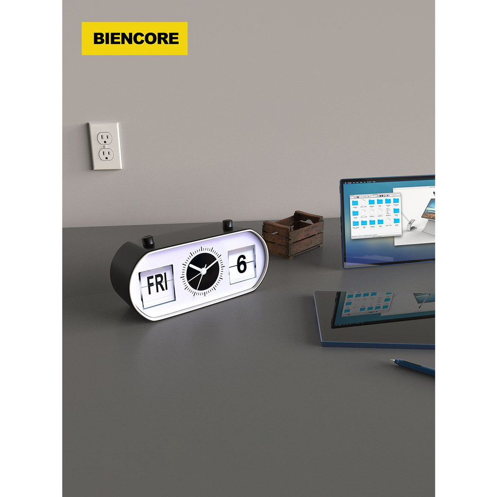 Influencer Desktop Flip Clock Silent Table Creative Fun Alarm Calendar Week Manual