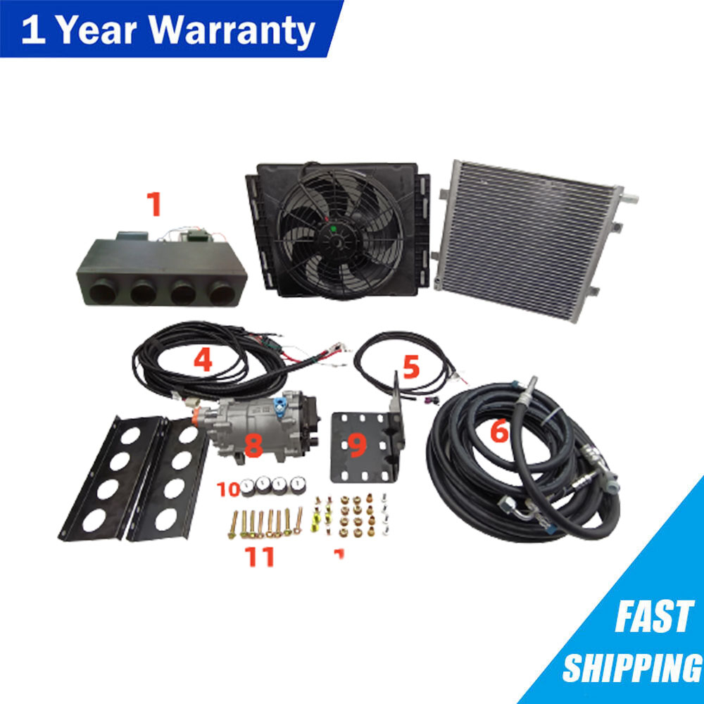 Treeligo 12V Auto-Klimaanlage Komplettset - Für LKW, Transporter, Wohnmobil & Traktor