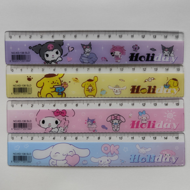 Cute Sanrio Holiday Series15CM straight ruler Cinnamoroll ruler My ...