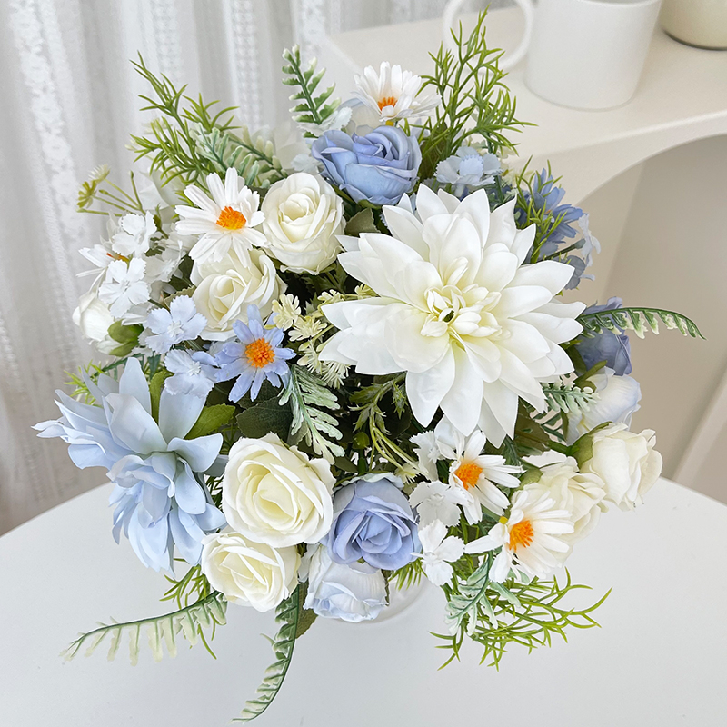 6 color Style 27cm Dahlia Snapdragon Artificial Flower for Wedding Home ...