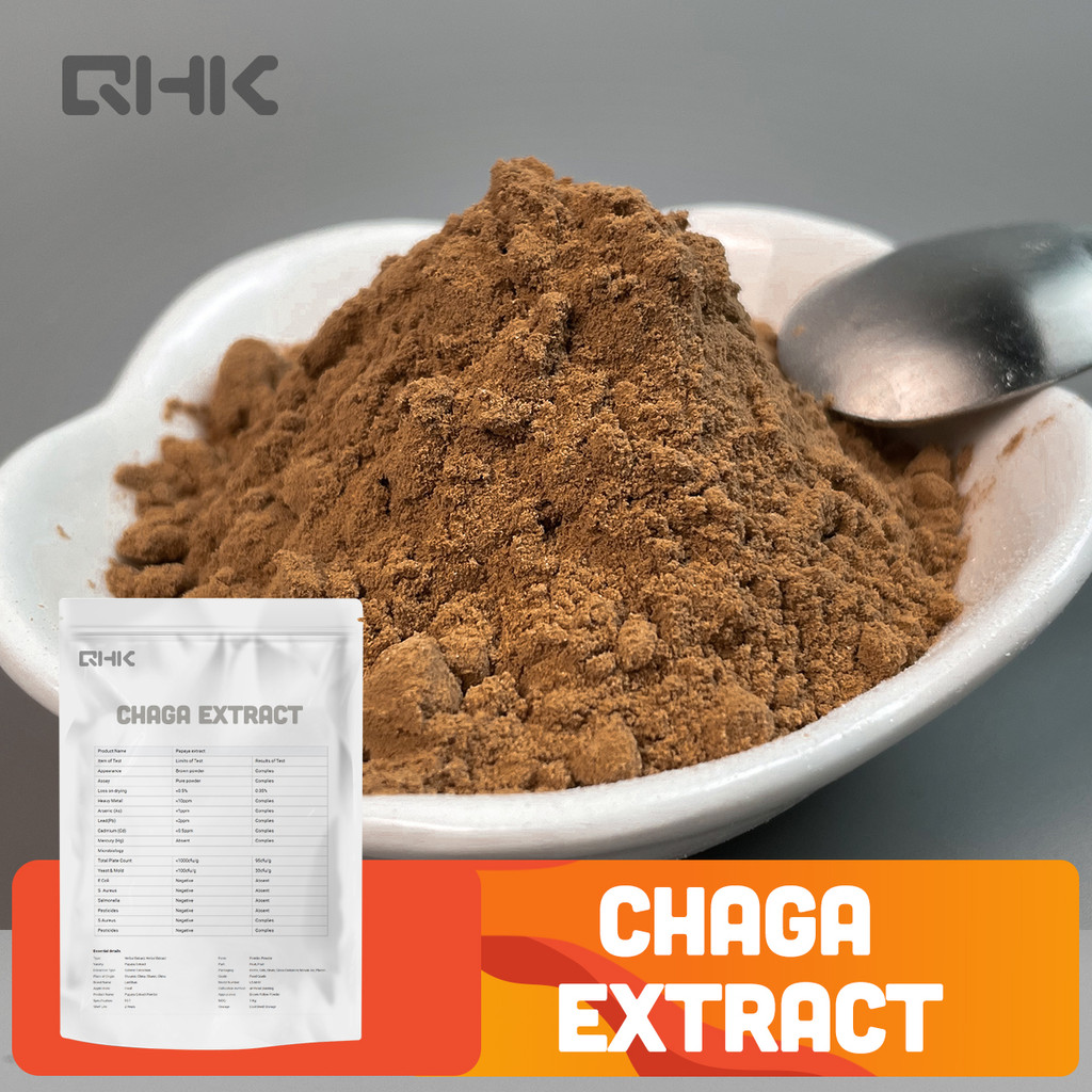 Natural plant chaga extract 10:1 chaga powder factory direct supply ...