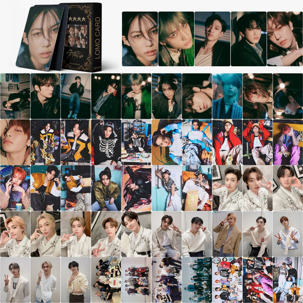 LINXX 55 Pcs Stray Kids ATE Lose My Breath Magic Schoo Album Lomo Card ...