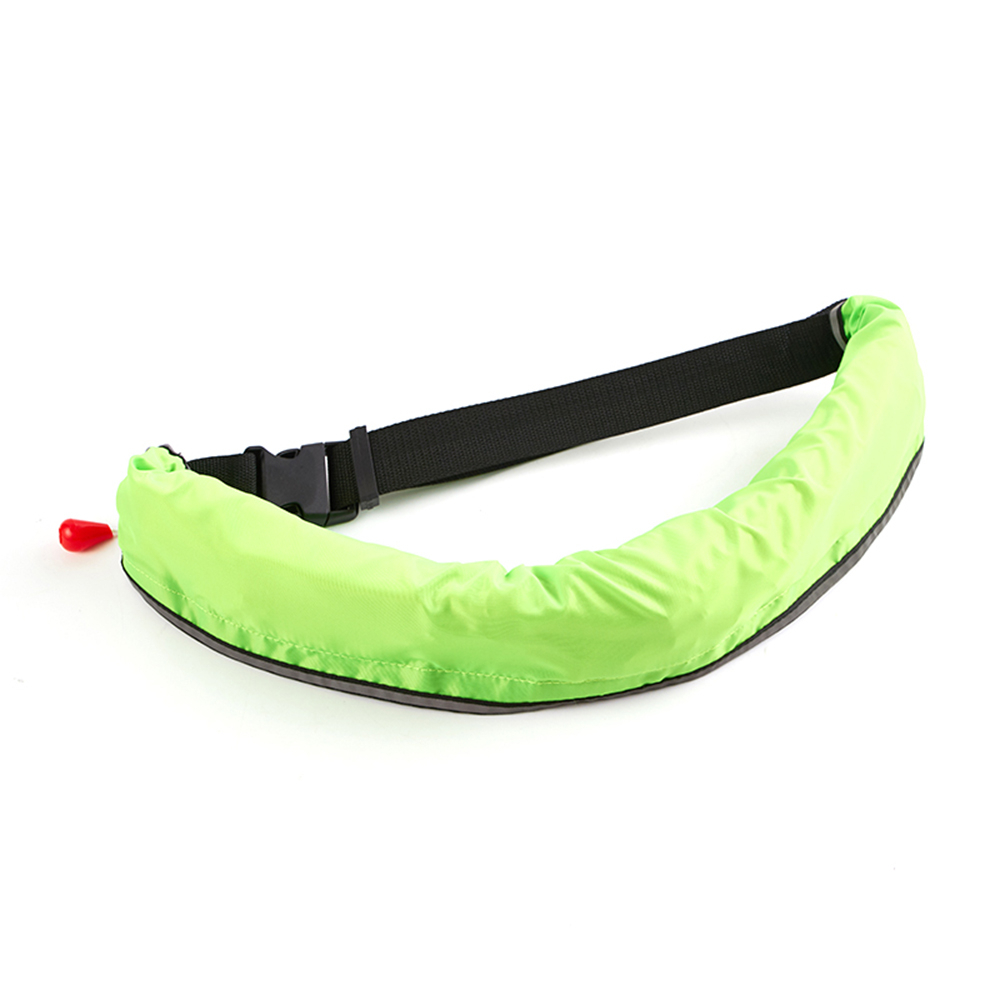 Inflatable Life Jacket Waist Belt Flotation Device With Reflective