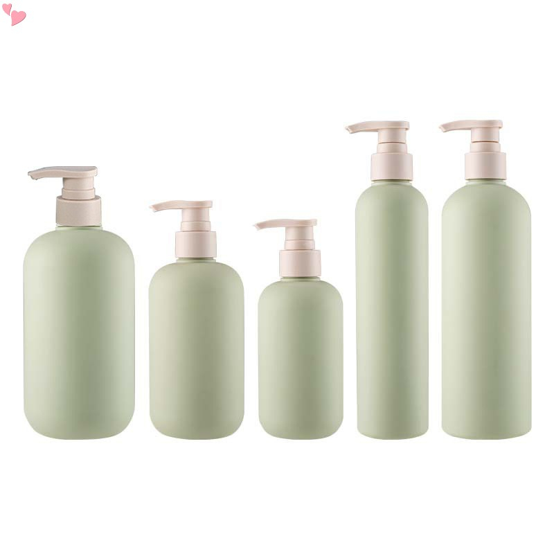 200ml/300ml/500ml Avocado Green Empty Plastic Pump Lotion Shampoo ...