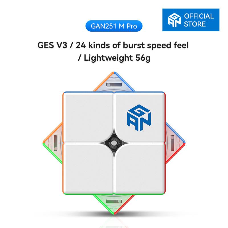 GAN 251 M Pro GAN 2x2 Speed Cube Stickerless Gans 251 Mini 63