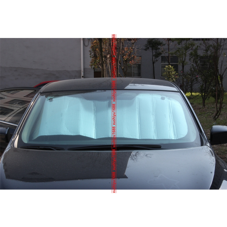 140 * 70cm Car DoubleSided Bubble Aluminum Foil Heat Insulation Sun