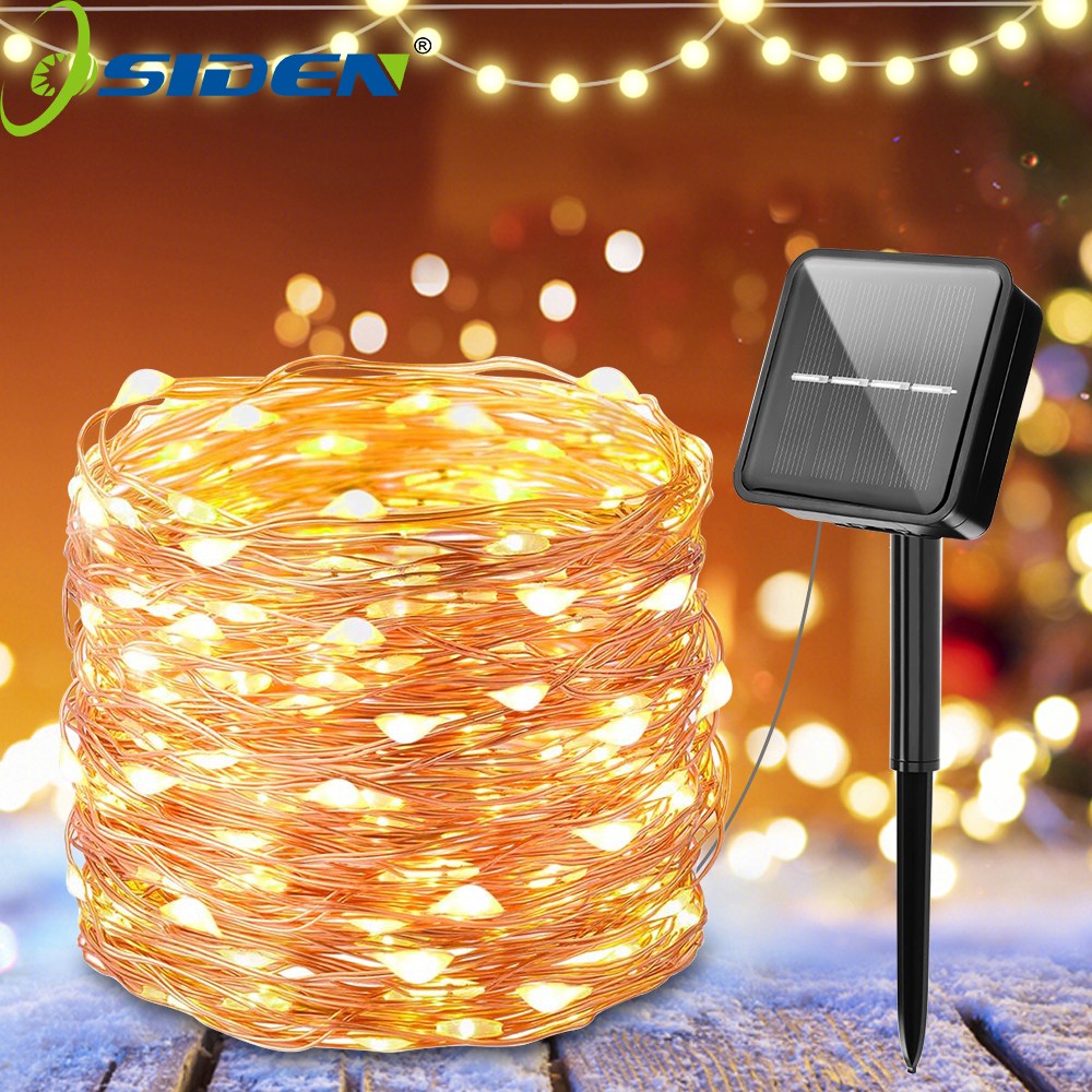 hari raya Outdoor Solar Fairy Lights 7M 12M 22M 32M Garden Waterproof