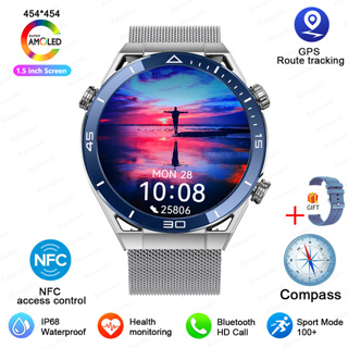 Acquista 2023 NFC ECG + PPG Chiamata Bluetooth Smartwatch Bussola Motion  Tracking Bracciale Fitness Smart Watch Uomo Orologi GPS Tracker Ultimate  Per Huawei