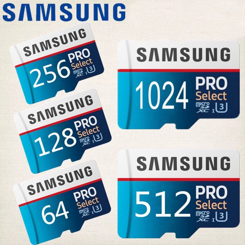 Samsung SD Card 128gb 256gb 512gb 1tb Memory Class 10 TF 64gb For Mobile + With Reader Shopee
