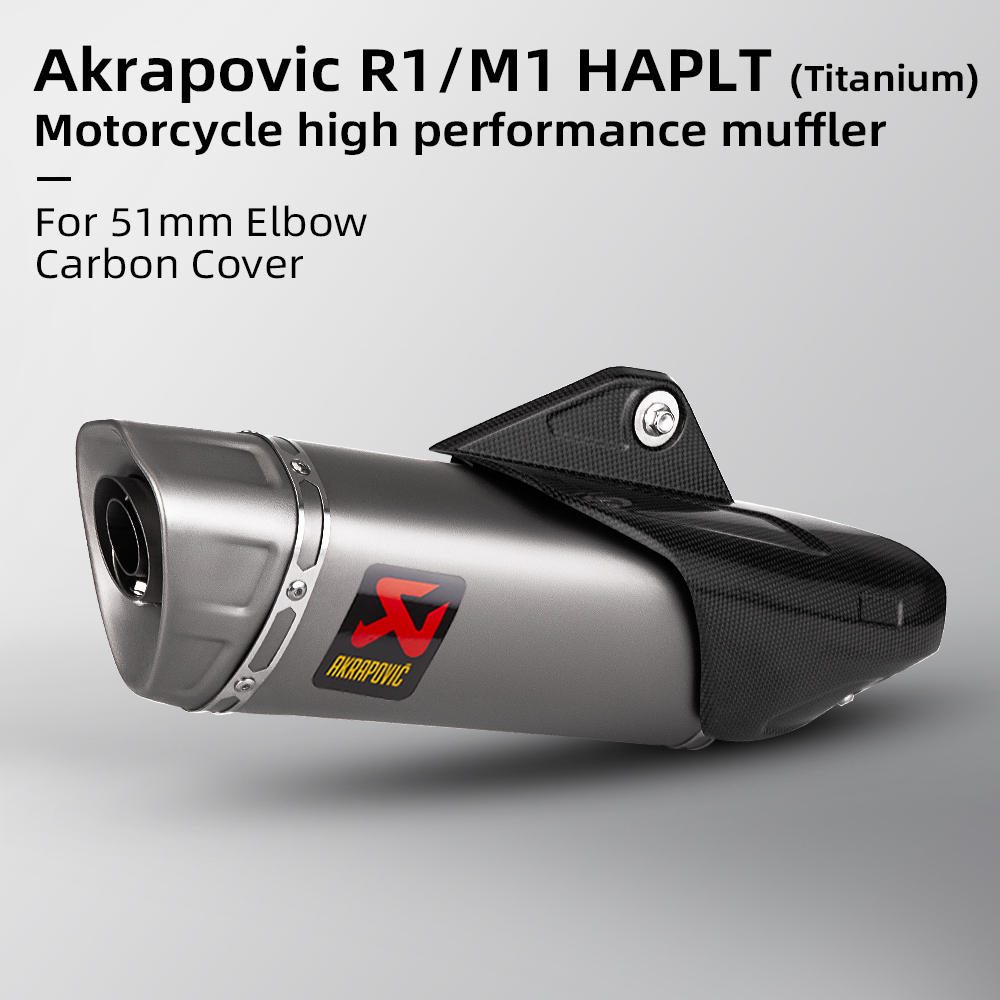 Akrapovic R1/M1 Titanium bike exhaust muffler with DB killer/Silencer ...