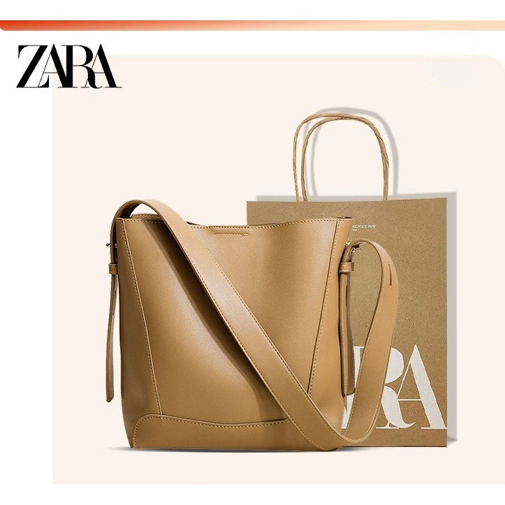 ZARA Handbag 2023 New Women's Bucket Bag Korean Sling bag High Quality