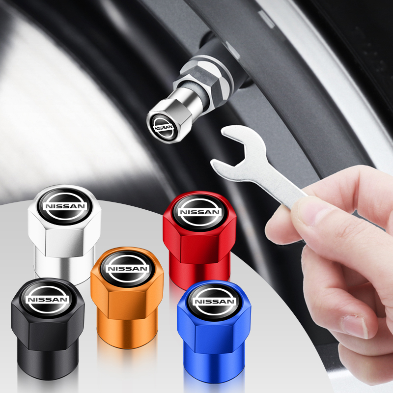 Car Aluminum AlloyTyre Rim Stem Covers For Nissan Qashqai X J10 Trail ...