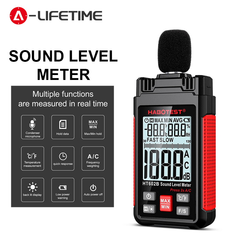 HT602A Sound Level Meter DB Meter Sound Decibel Meter Digital Handheld