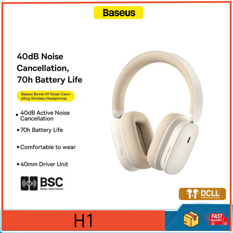 Baseus H1 ANC Wireless Hybrid 40dB Noise-Cancelling 4-mics ENC ...