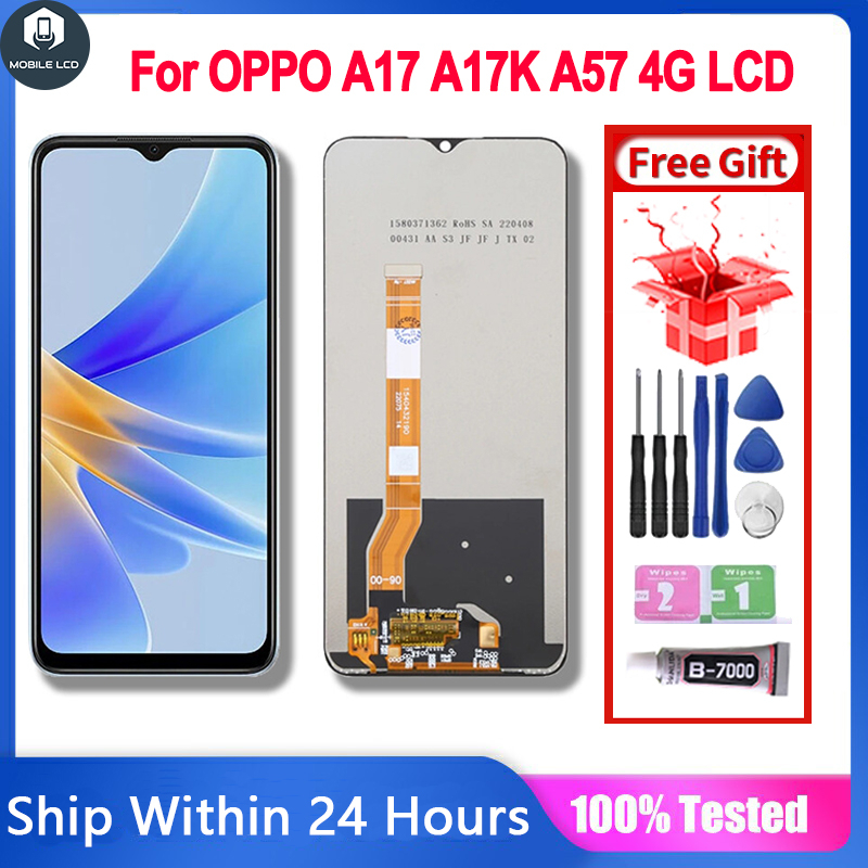 Original LCD Compatible For OPPO A57 4G / A77 4G / A77S / A17 / A57S ...