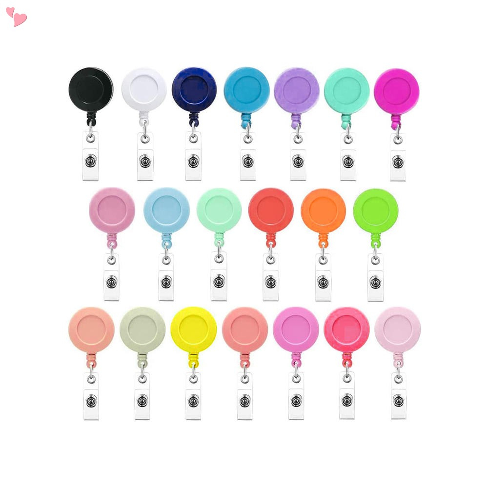 Specialist ID 15 Pack of Premium Retractable ID Badge Reels with Alligator Clip in Solid Colors (Assorted Colors)