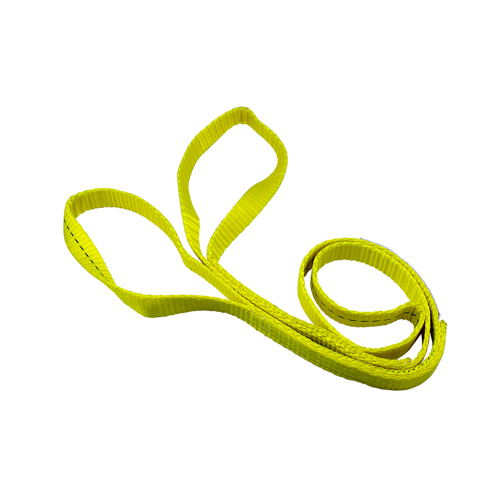 Indusafe 1" x 6' Polyester Lifting Slings, Twist Eye  Slings, Lifting Strap for Hoist, Heavy