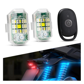 7 Color Led Strobe Lights Aircraft Flashing Anti-collision Led Night Signal  Light For Bicycle Motorbike