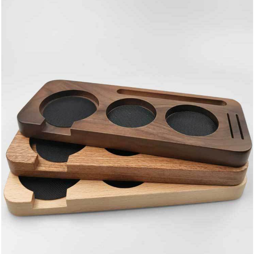 51/54/58mm Wooden Tamping Holder Pad Coffee Tamper Holder Coffee Tamp Mat for Coffee Tamper
