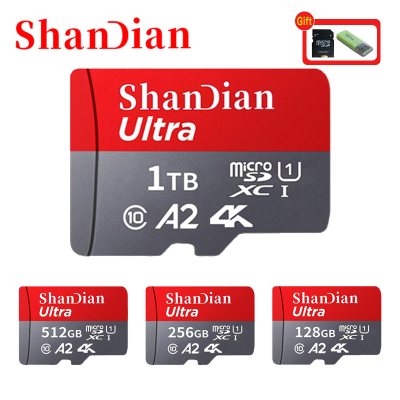 New 128GB Micro TF SD Card 256GB Flash Class 10 TF Card 512GB High