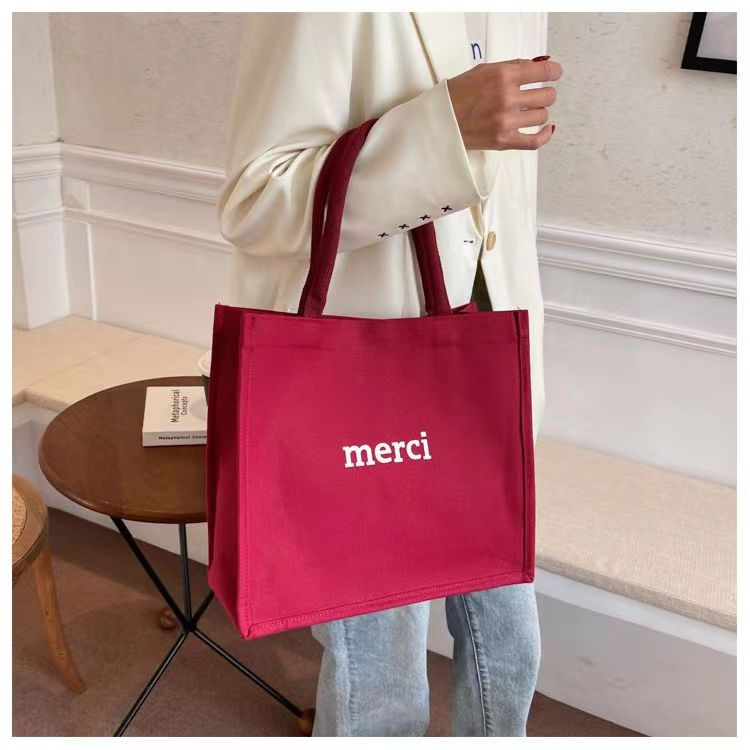 High School Students Class Bag Female 2023 New Style Ethnic Canvas