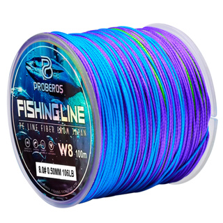 PROBEROS Fishing Line 100M PE Braided Fishing Line 8 Stands Fishing Line  Benang Pancing Ikan Superline Strong PE Braided Fishing Tali Pancing