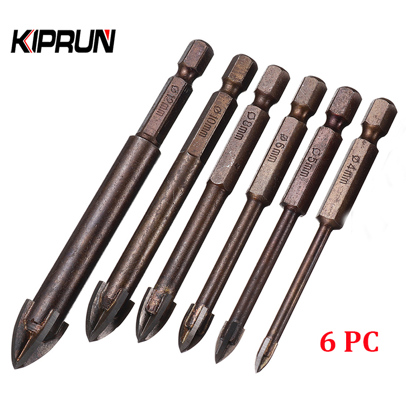 KIPRUN Tungsten Carbide Glass Drill Bit Alloy Carbide Point Tile