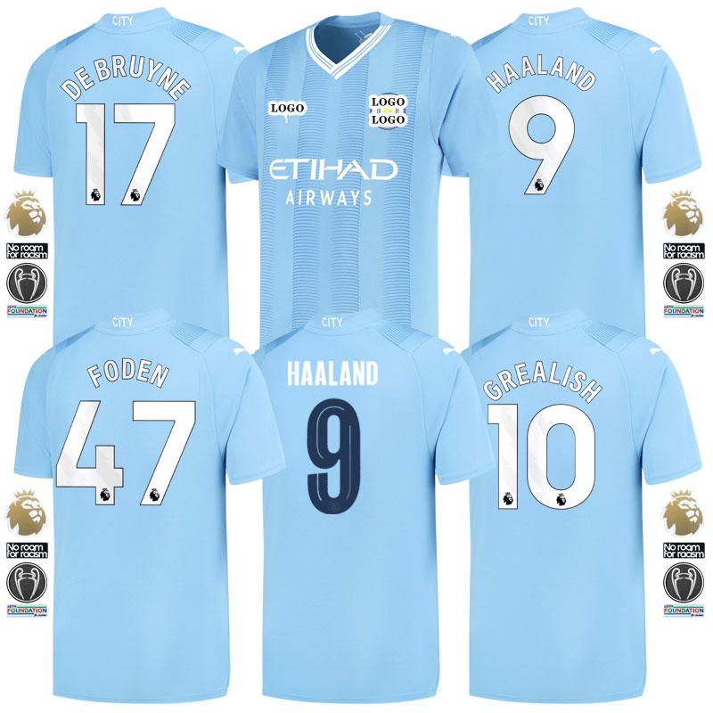 【Fast Delivery】2023/2024 Man City Jersey Home【Fans Issue Kit 】 Mans ...